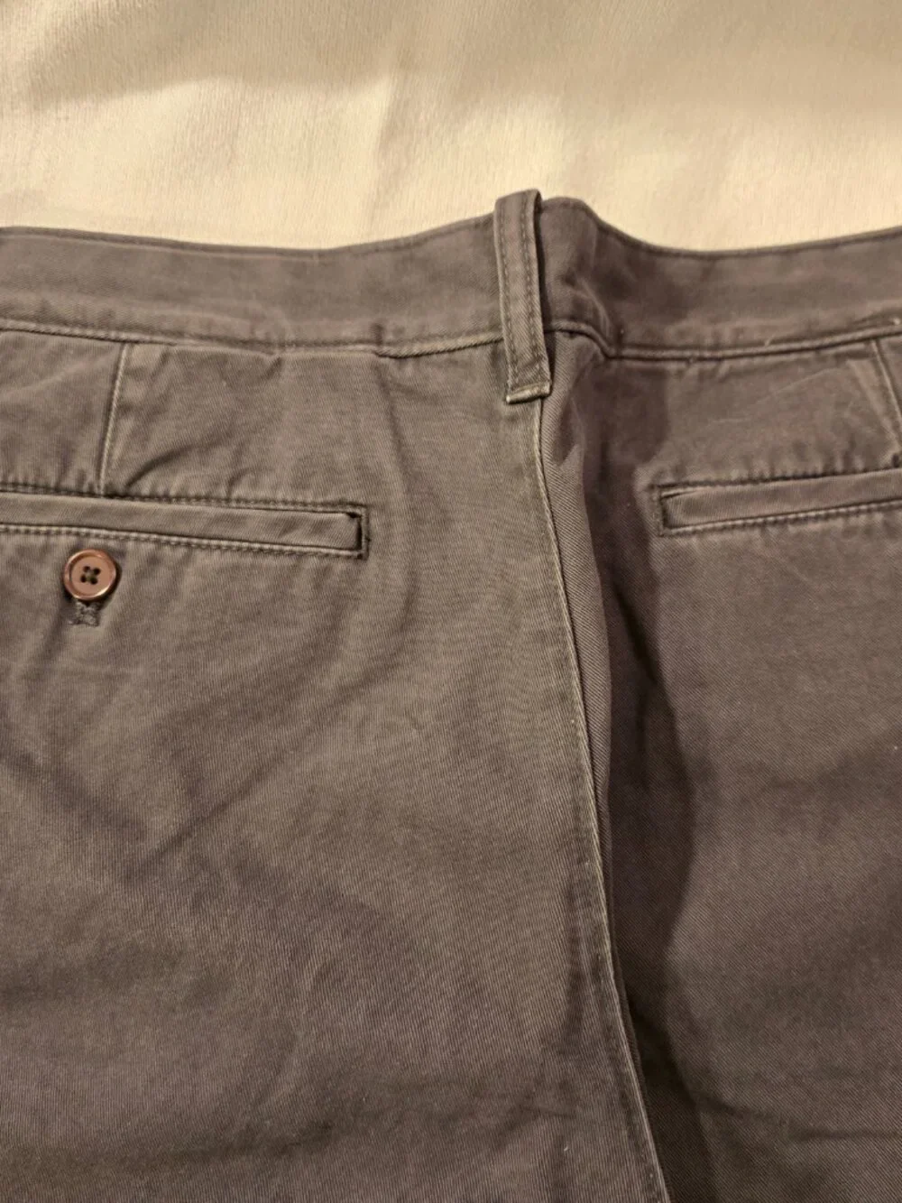 Eddie Bauer Legend Mens 30x30 Chino Pants Charcoal Grey Straight Leg Casual NEW